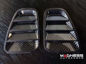 FIAT 500 Tail Light Cover Kit - Carbon Fiber Finish